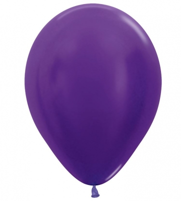 Metallic Solid Violet 551 Latex Balloons 12"/30cm