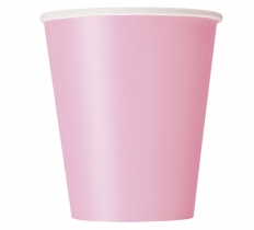 Lovely Pink Solid 9oz Paper Cups 14ct