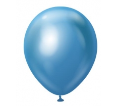 KALISAN 5" MIRROR BLUE LATEX BALLOON - 100CT