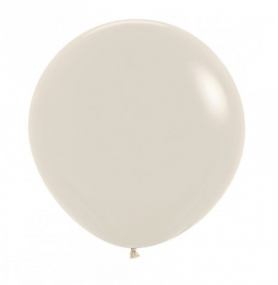 Sempertex 24" Pastel Dusk Cream Latex Balloons 3 Pack