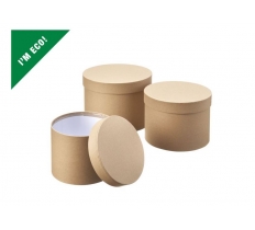 SYMPHONY HAT BOXES SET OF 3 KRAFT