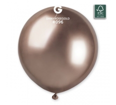 19" Shiny Rose Gold #096 Latex Balloon 3 Pack