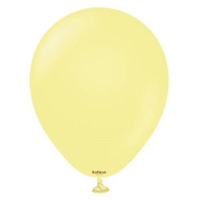 KALISAN 5" MACARON YELLOW BALLOON 100CT
