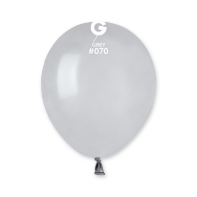 GEMAR 5" PK50 LATEX BALLOONS GREY #070