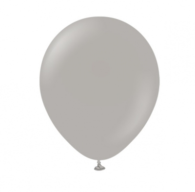 KALISAN 12" STANDARD GREY BALLOONS - 100CT