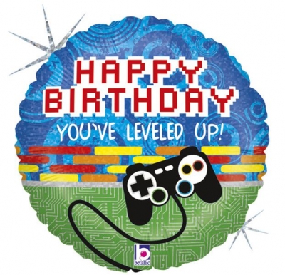 Game Controller Birthday 18" Single Pack
