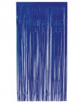 Royal Blue Foil Fringe Door Curtain 1m x 2m