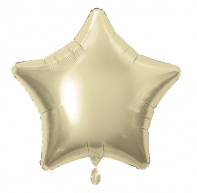 Solid Star Foil Balloon 20" Gold