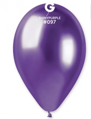 GEMAR 13" PK25 LATEX BALLOONS SHINY PURPLE #097