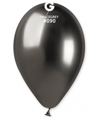 GEMAR PK25 LATEX BALLOONS SHINY SPACE GREY #090