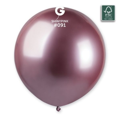 19" Shiny Pink #091 Latex Balloon 3 Pack