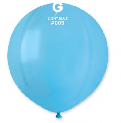 Gemar 19" Pack Of 25 Latex Balloons Light Blue #009