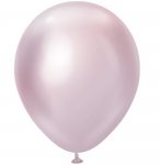 KALISAN 18" MIRROR PINK GOLD LATEX BALLOONS (25)