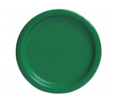8 EMERALD GREEN 9" PLATES