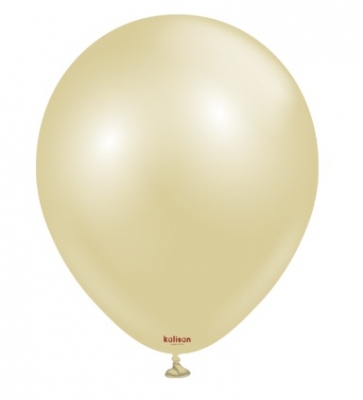 Kalisan 5" Aura Antique Gold Latex Balloon 50 Pack