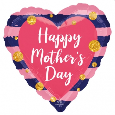 Navy & Pink Mother's Day Standard Foil Balloon