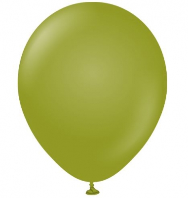 KALISAN 12" RETRO OLIVE LATEX BALLOONS 100CT