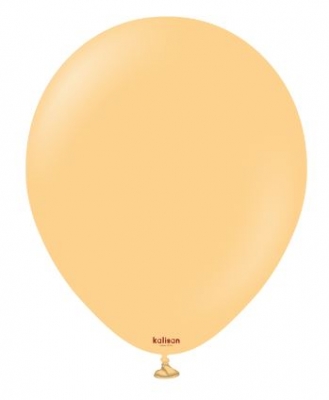 KALISAN 12" STANDARD PEACH LATEX BALLOON - 100CT