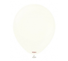 KALISAN 18" RETRO WHITE LATEX BALLOON - 25CT