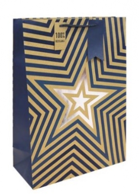 Kraft Blue Stars Extra Large Bag