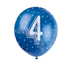 5 12" NUMBER 4 BALLOON