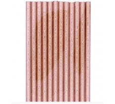 ROSE GOLD OMBRE PAPER STRAWS (24)
