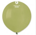 Gemar 19" Pack Of 25 Latex Balloons Green Olive #098