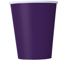 Deep Purple Solid 9oz Paper Cups 14ct