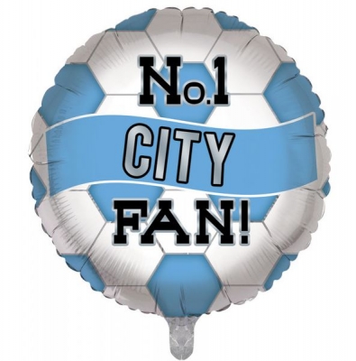 CITY FOOTBALL BALLOON 18"