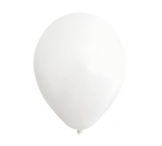 KALISAN 5" STANDARD WHITE LATEX BALLOON 100CT