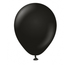 KALISAN 5" STANDARD BLACK LATEX BALLOONS 100CT