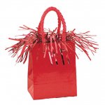 MINI GIFT BAG BALLOON WEIGHT RED PRISM