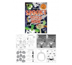 HALLOWEEN 10.5CM X 14.5CM PUZZLE FUN BOOK X 48