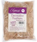 ELEGANZA FEATHERS MIXED SIZES 3-5" 50G BAG NATURAL