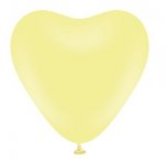 Kalisan 12" Macaron Yellow Heart Balloon