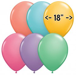 18" PLAIN LATEX BALLOONS