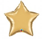 20" Star Chrome Gold Plain Foil Balloon