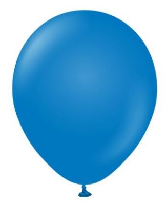 KALISAN 12" STANDARD BLUE LATEX BALLOON 100CT