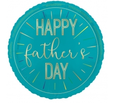 18" Happy Father's Day Foil Balloon Round