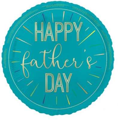 18" Happy Father's Day Foil Balloon Round