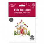 SANTA GROTTO FOIL BALLOON 71CM X 71CM