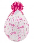 QUALATEX 18" CLEAR IT'S A GIRL STUFFING BALLOON 25 PACK