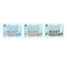 MERRY CHRISTMAS BALLOON BANNER