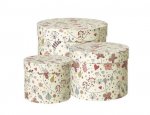 LUNA LINED HAT BOXES - SET OF 3