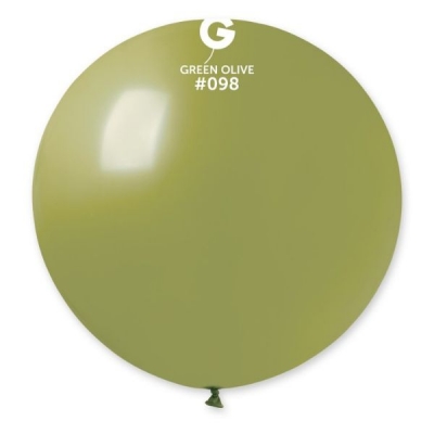 GEMAR 31" 1 LATEX BALLOON G30 green olive #098