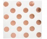 16 ROSE GOLD DOT BEV NAPKIN-FS