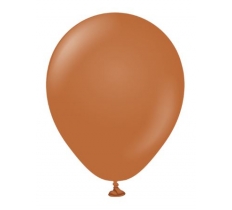 KALISAN 5" STANDARD CARAMEL BROWN LATEX BALLOON 100CT