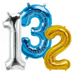 FOIL NUMBER BALLOONS