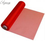 ELEGANZA SOFT SHEER ORGANZA 29CM X 25M RED