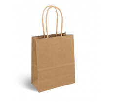 Mini Kraft Brown Paper Party Bag with Matching Handles